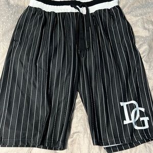 Men’s black and white dolce gabbana shorts made in Italy